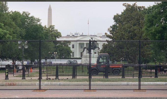 Trump finally builds wall (around White House) | The Shot
